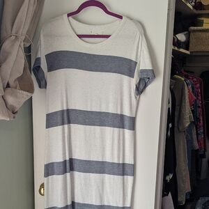 Lou & Grey Striped T-Shirt Dress